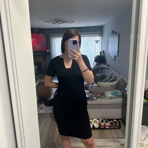 St. John Classic Black Mini Dress